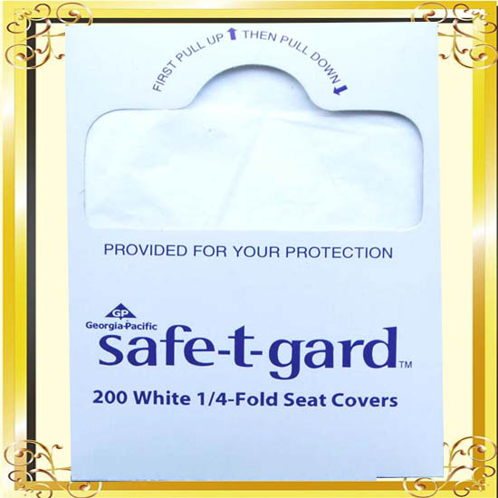 1/4 Fold Flushable Toilet seat cover paper